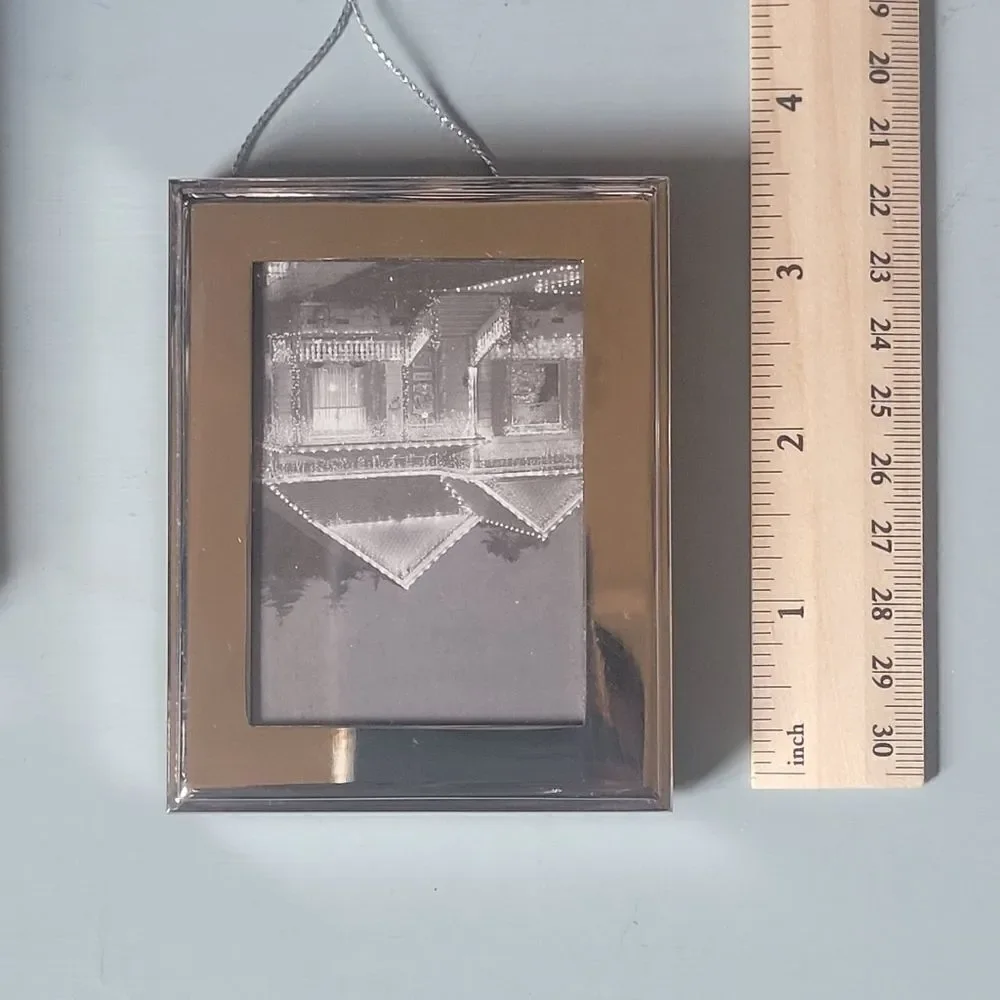 Restoration Hardware silver square picture ornaments